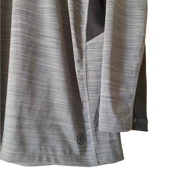 Hang Ten Heather Gray Long Sleeve Sun Tee UPF 50+ Quick Dry Size Large - Picture 4 of 10